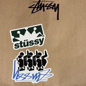 Stüssy Stickers - Stussy 26S Green, Black, White, Blue